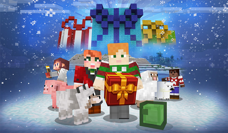 Festive Holiday Skin Pack in Minecraft 