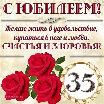 Шаблон логотипа юбилей 35 лет