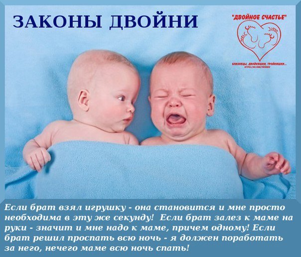 👶 Красочная открытка на день рождения двойняшек 