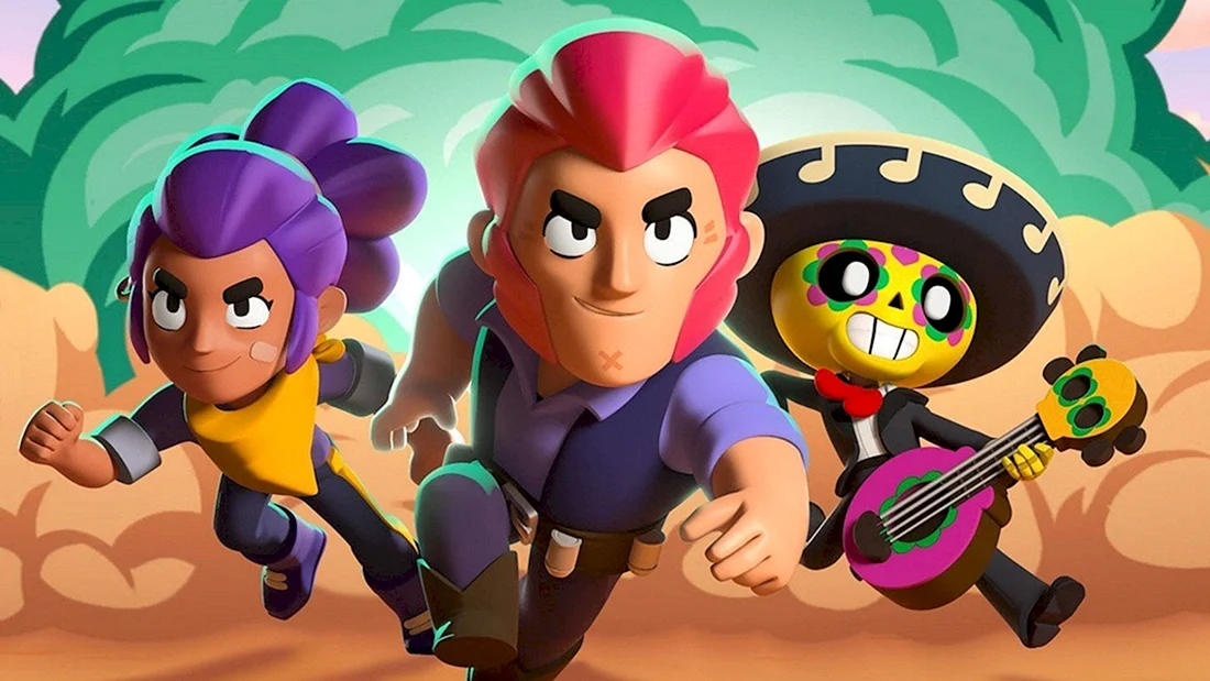 Открытка Brawl Stars все бравлеры 