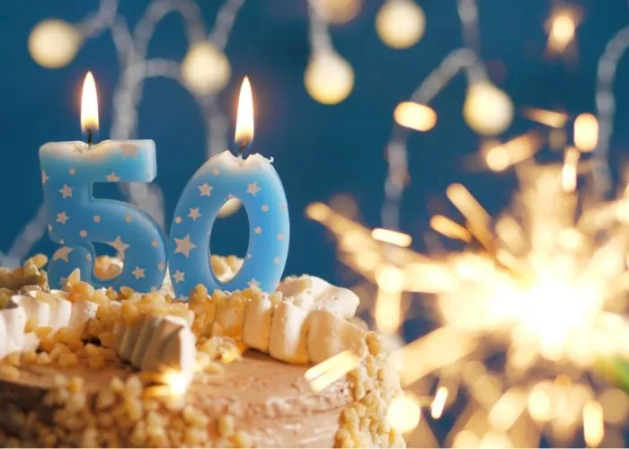 С Юбилеем 50 Лет! 🎉🎁🎂 Красивое Поздравление с Днём 