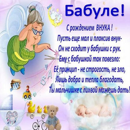 Открытка поздравление с днем рождения внуку