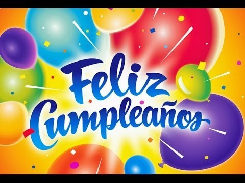 Cumpleanos Feliz, с днем рождения в испанском языке, плакат 