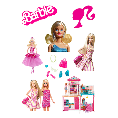 BARBIE открытка с леденцом, 20 шт