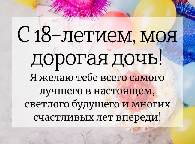 Поздравляем с Днём Рождения 18 лет 